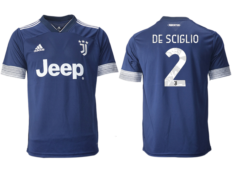 Men 2020-2021 club Juventus away aaa version #2 blue Soccer Jerseys->juventus jersey->Soccer Club Jersey